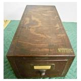 Oak Card File