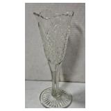 Pressed Glass Vase