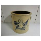 2 Gallon Clark  Blue Flower Crock