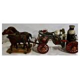 Carved Folk Art Fire Truck-Circa 1890