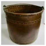 French Copper Bucket Circa 1880