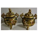pair of Satsuma Jars