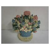 Cast Iron Floral Doorstop