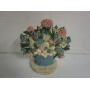 Cast Iron Floral Doorstop