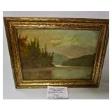 1843 Signed Oil on Canvas