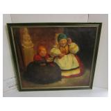 Signed Oil On Canvas-Dated 1935