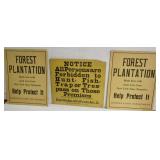 Vintage Conservation Signs