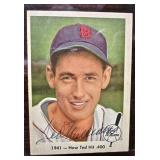 Autographed Ted Williams Fleer Card