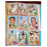 1968 Topps Baseball Card Lot of 78 Cards
