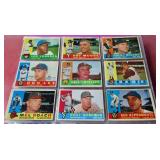 1960 Topps Baseball Card Lot of 409 Cards