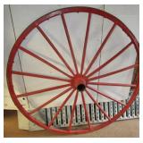 Wooden Wagon Wheels (Pair) 