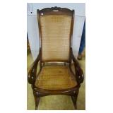 Roseback, cained seat rocker