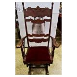 Mahogany Glider Rocking chair chair