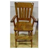 Oak High Chair