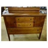 Oak Sideboard w/Plate Rack