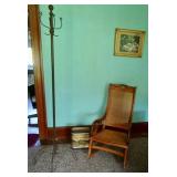 Coat Rack, Rocker, Waste Can