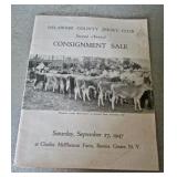 1947 Dairy Auction Catalog