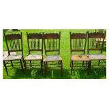Set of 5 Spindle back Chairs