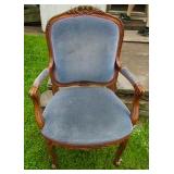 Walnut Upholstered Chair