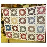 Antique Handmade Compass Quilt