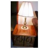 Pair of end stands & lamps