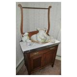 Washstand w/ Pitcher & Bowl Set