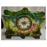 German Porcelain Case-Ansonia Clock
