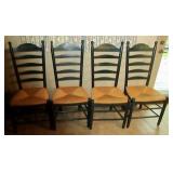 Set of 4 Ladder Back Chairs