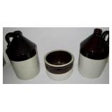 Brown & White Stoneware