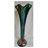 Blue Carnival Vase