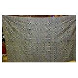 Blue & Whte Homespun Coverlet