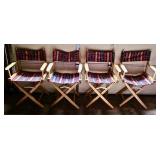 Set of 4 Directors Chairs