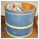 Painted Wooden Bucket