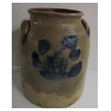 2 Gallon Floral Stoneware Jar