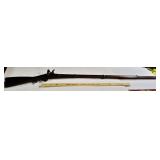 66" Flintlock Rifle Marked "BELGIUM" 