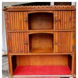 Tramp Art Style Cupboard Top