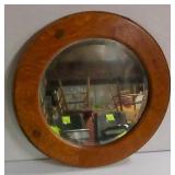 Round Oak Mirror