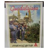Vintage Pan Am-Mexicana Travel Poster
