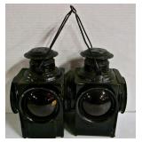 Vintage Railroad Crossing Lanterns 