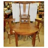 Oak Table & 4 Chairs