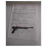 Paperwork for Dart Gun