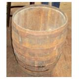 wooden barrel