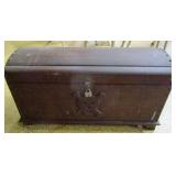 Wooden Chest w/Skull & Crossbones