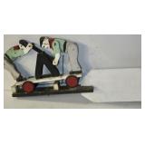 Folk Art Whirly Gig-Railroad Car