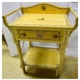 Pair of Matching Stenciled Washstands
