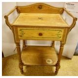 Pair of Matching Stenciled Washstands