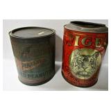 Tobacco & Peanut Tins