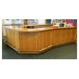 Horseshoe Bar w/Brass Foot Rail