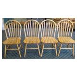 45 Oak Solid Seat Chairs