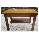 Oak Library Table